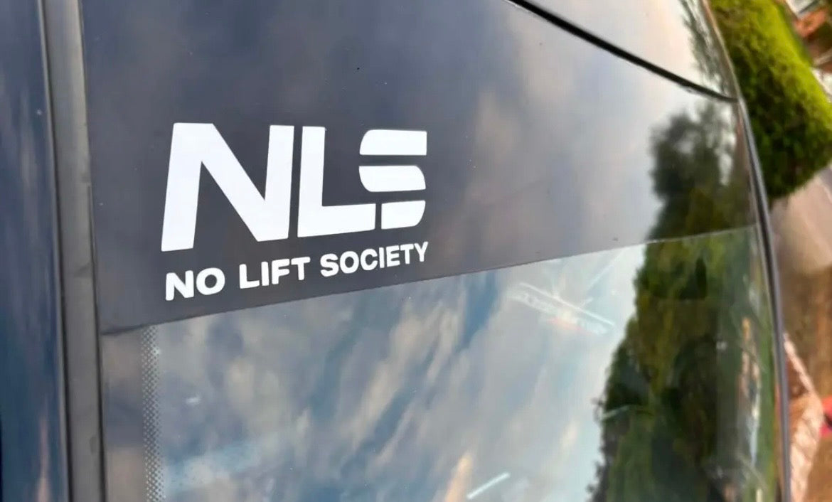 No Lift Society Window Decals
